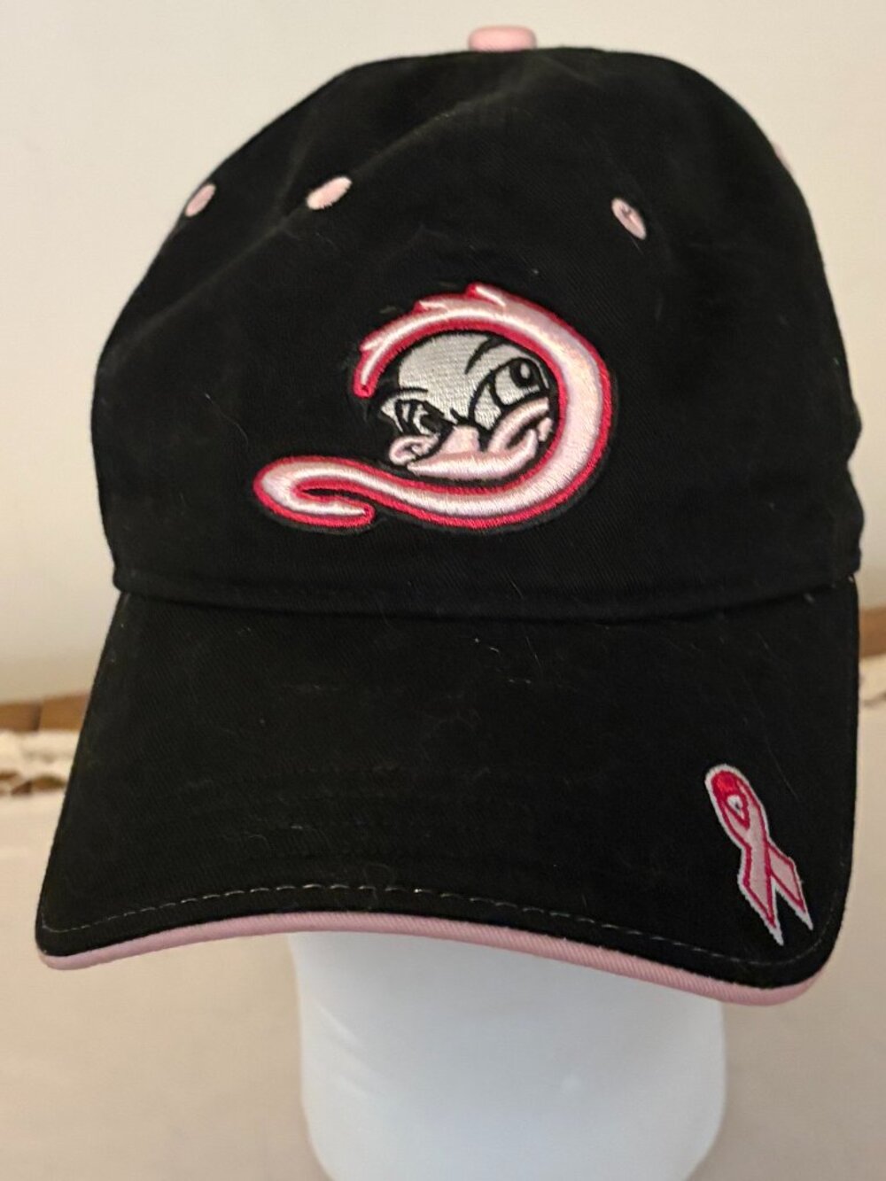 Headwear by The  Game OS 100% Cotton Long Island Ducks  Baseball Cap Black